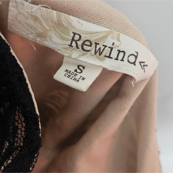 Rewind juniors black & gold tank dress with zippered back size S‎ - Picture 4 of 8